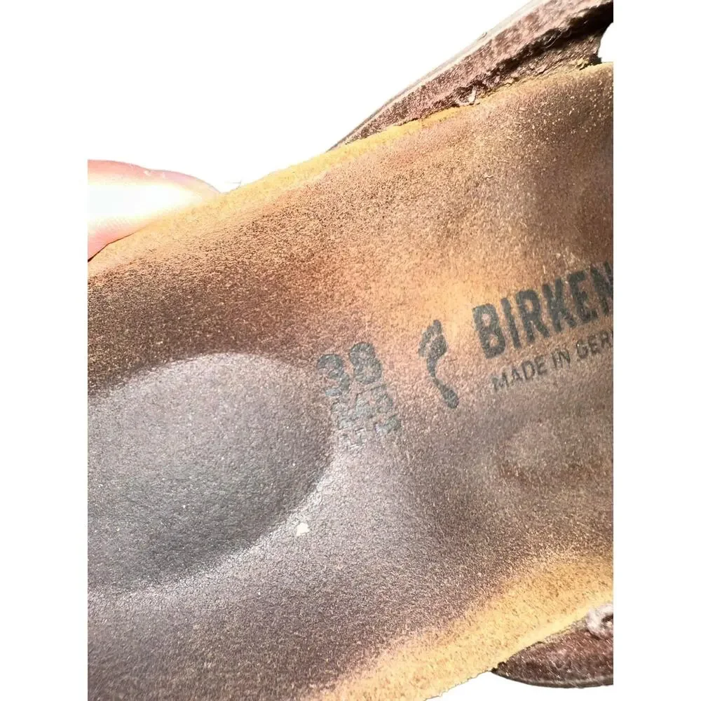 Birkenstock Mayari Birko-Flor Loop Toe Adjustable Strap Slides Sandals Size‎ 7